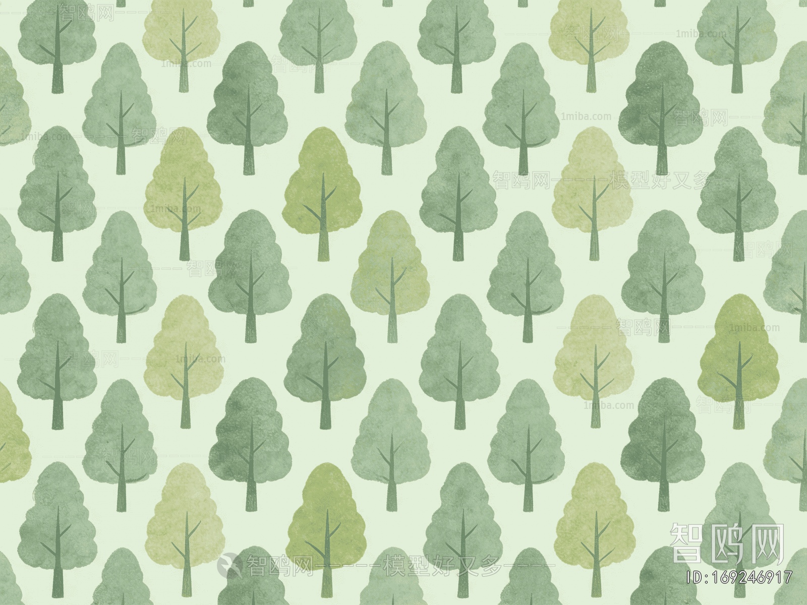 Animal And Plant Pattern Wallpaper