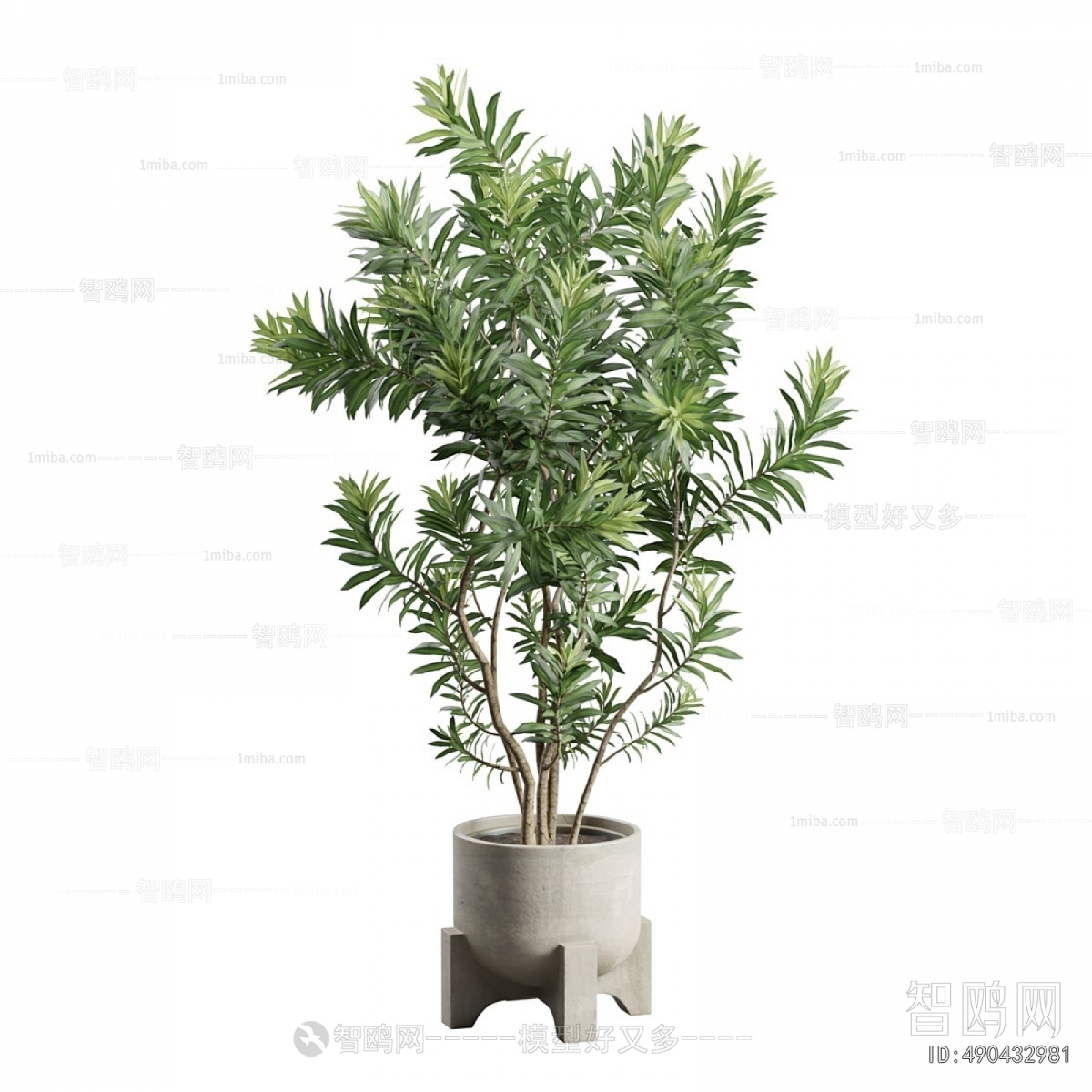 Modern Ground Green Plant Potted Plants