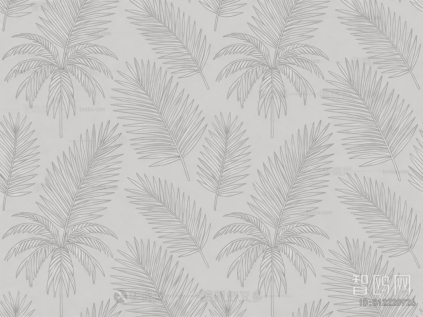 Animal And Plant Pattern Wallpaper
