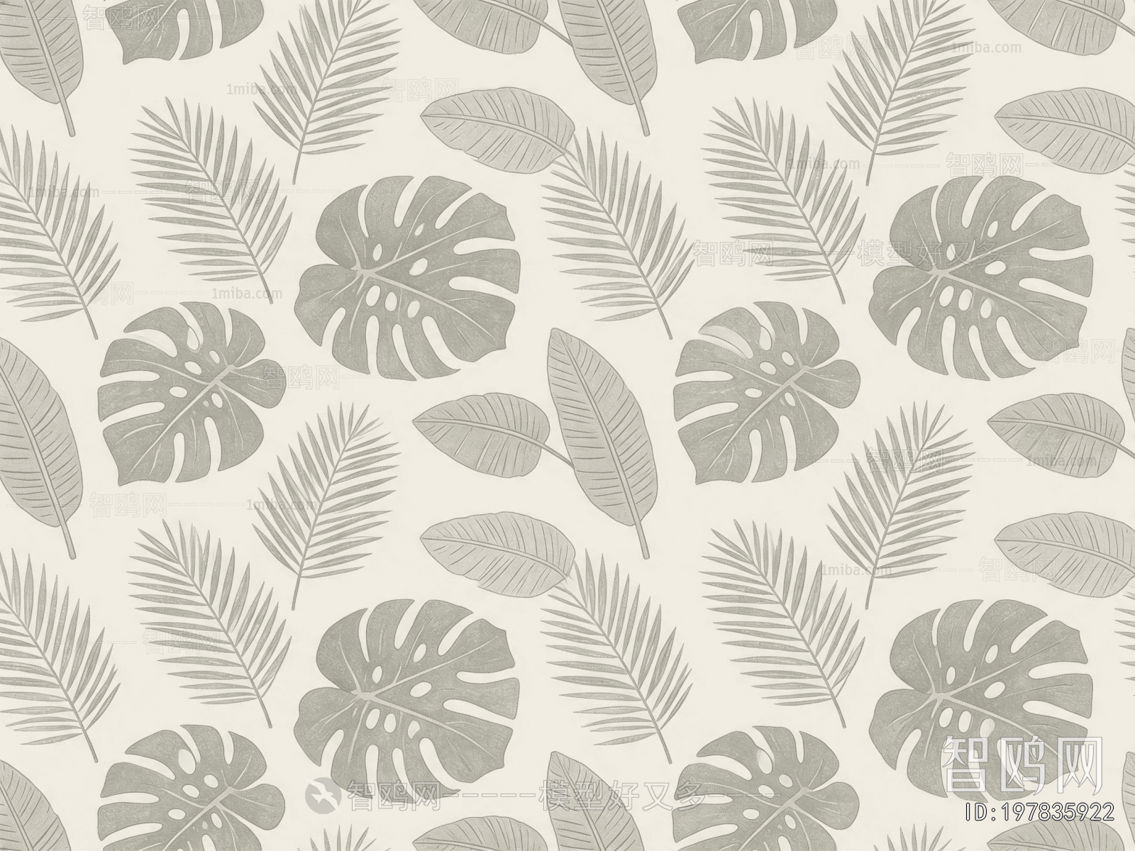 Animal And Plant Pattern Wallpaper