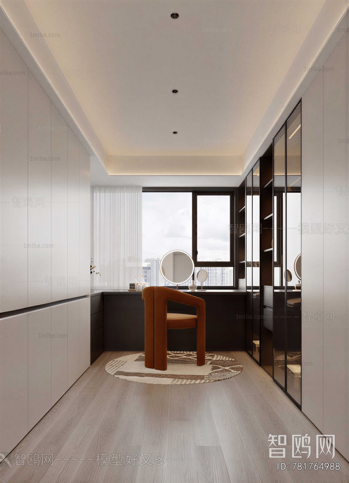 Modern Clothes Storage Area