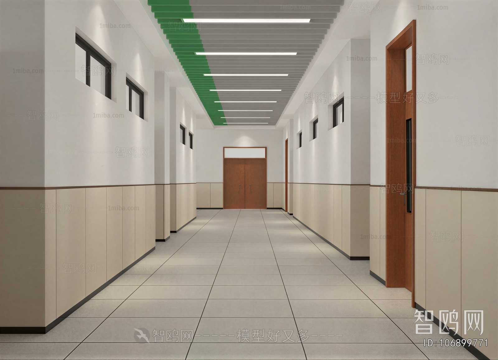 Modern Office Aisle