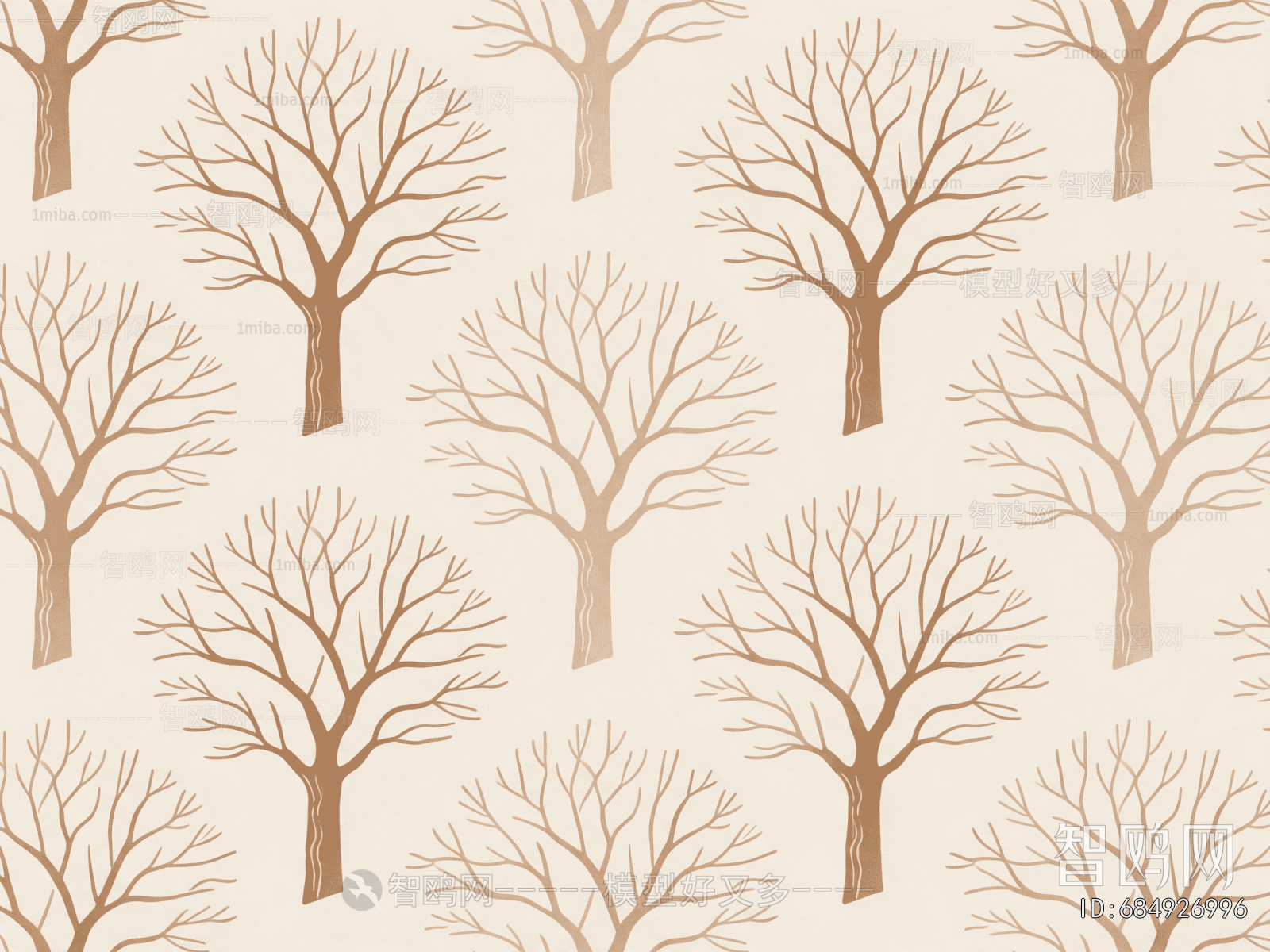 Animal And Plant Pattern Wallpaper