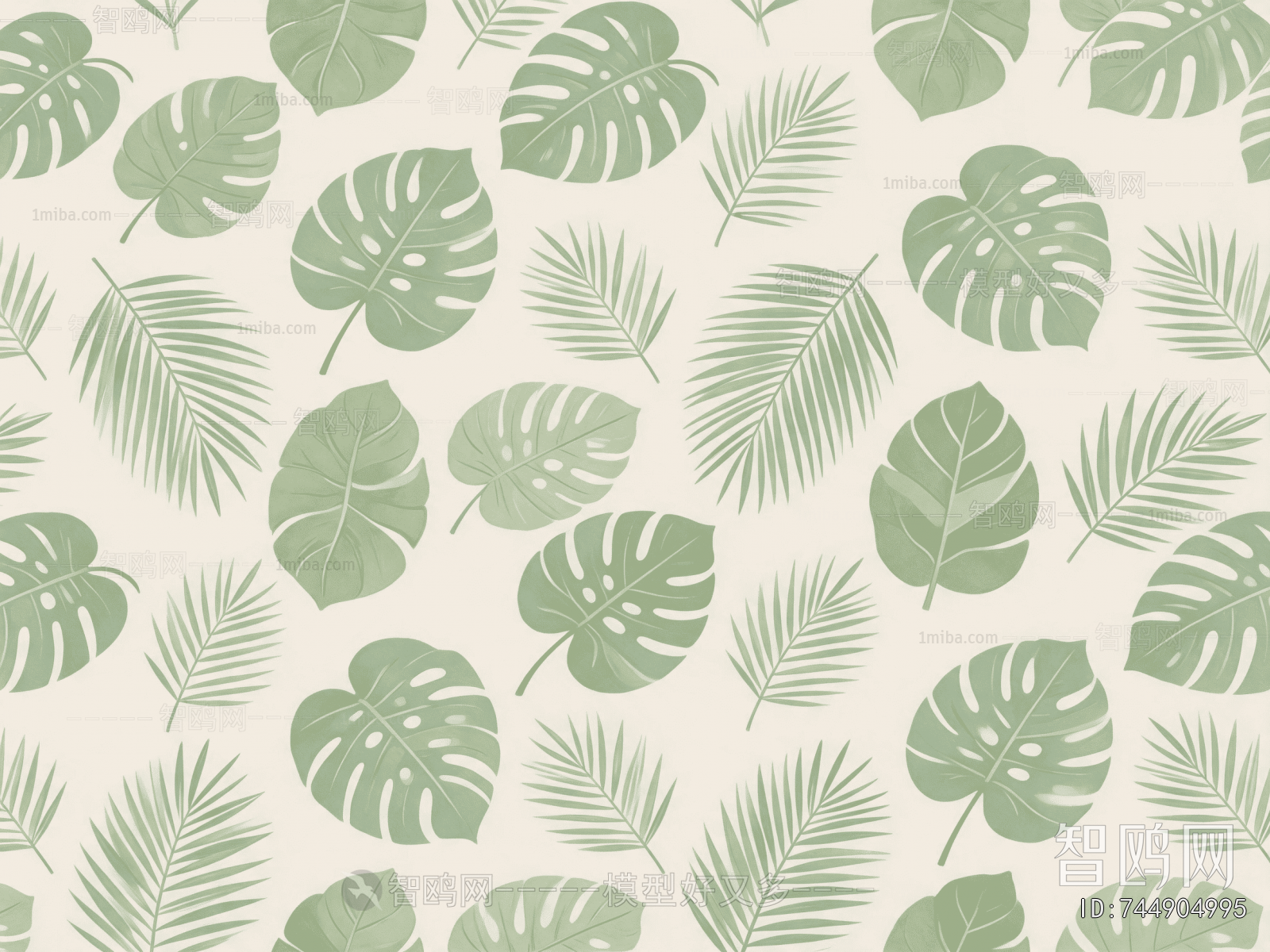 Animal And Plant Pattern Wallpaper