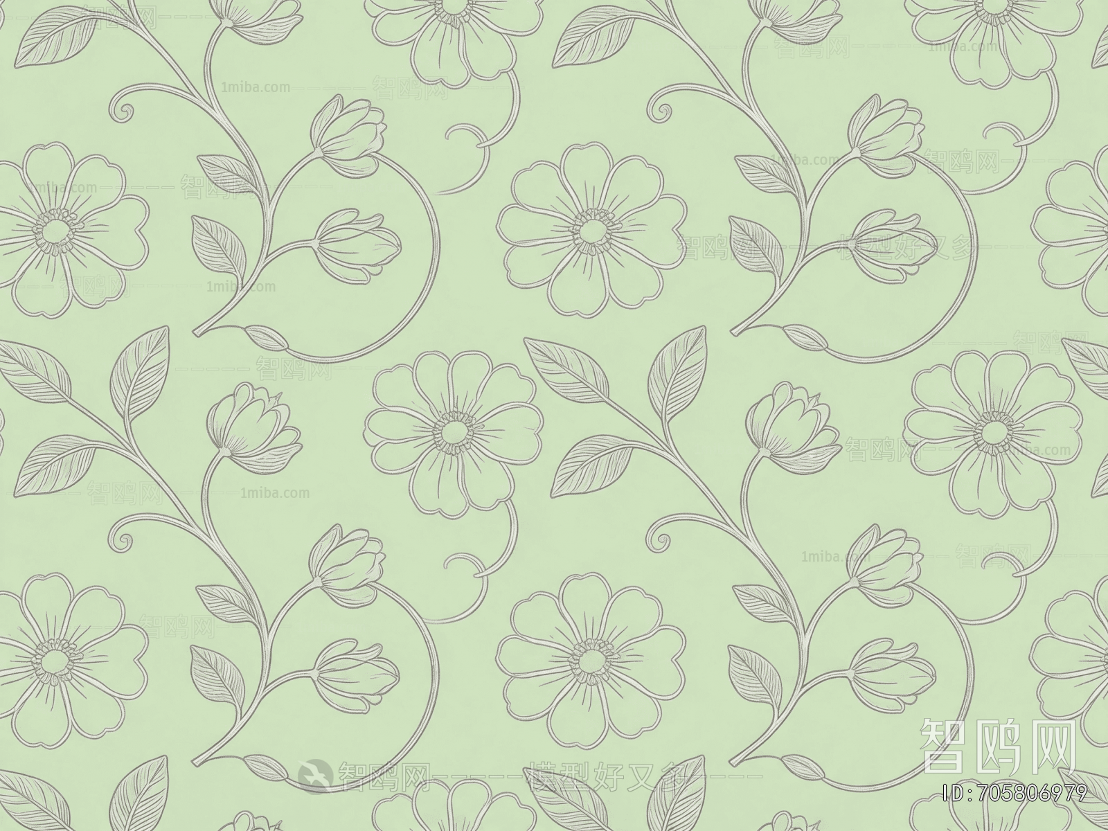Animal And Plant Pattern Wallpaper