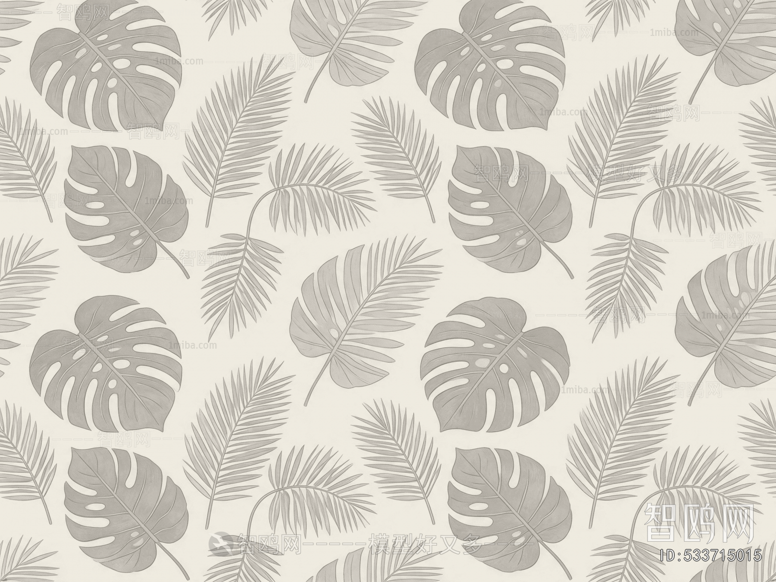 Animal And Plant Pattern Wallpaper