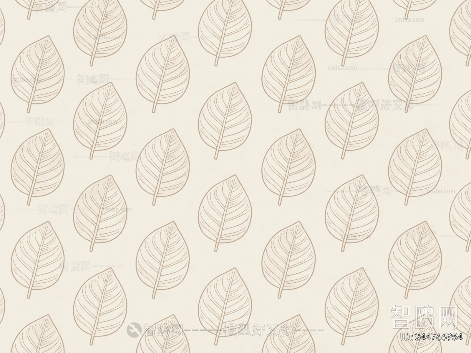 Animal And Plant Pattern Wallpaper