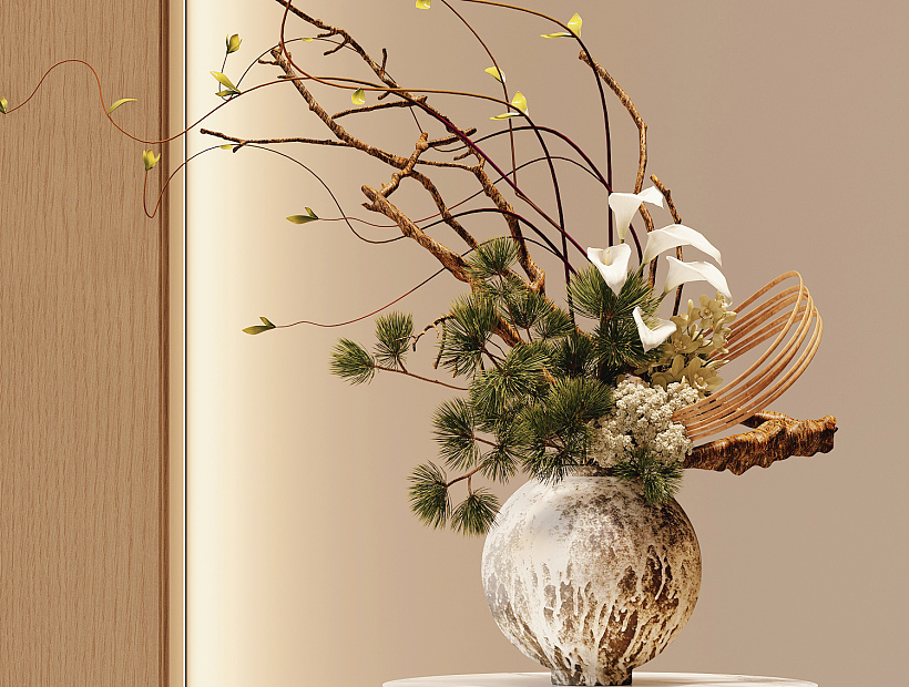 New Chinese Style Flower Arrangement