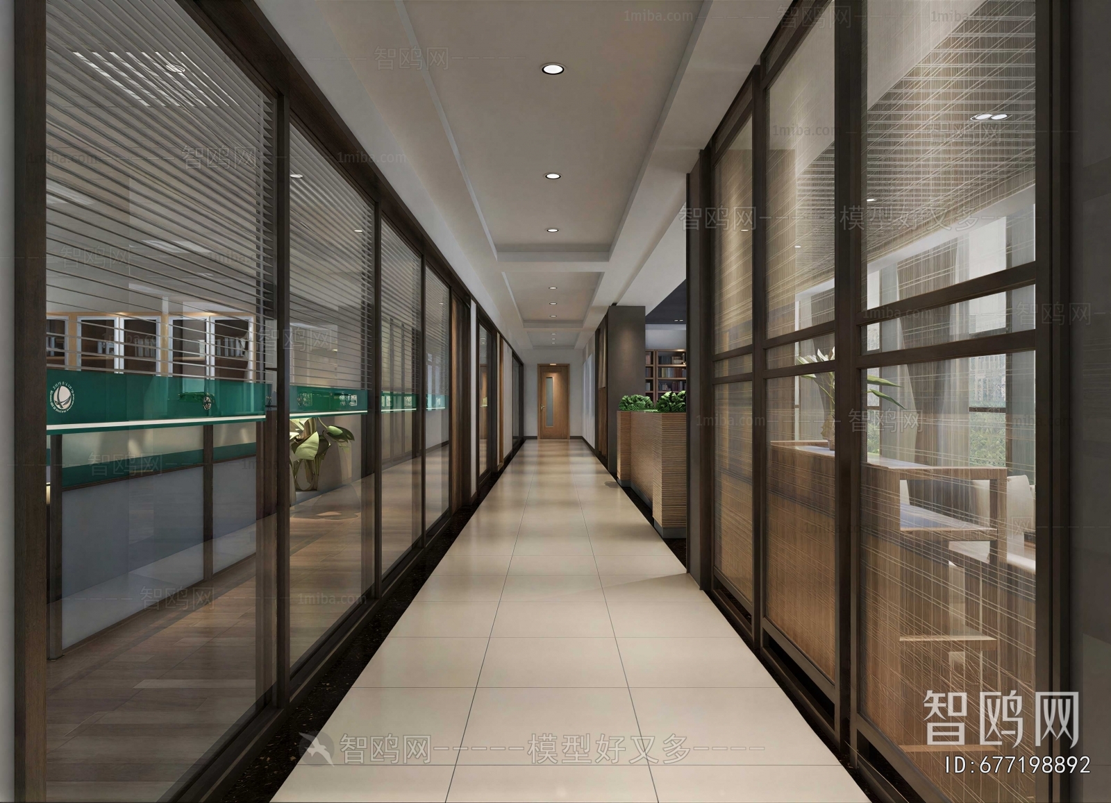Modern Office Aisle