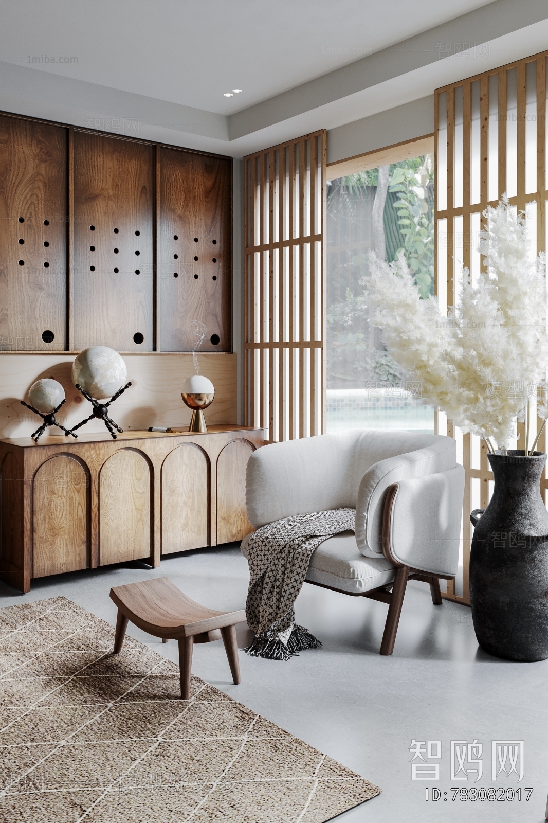 Wabi-sabi Style Bedroom