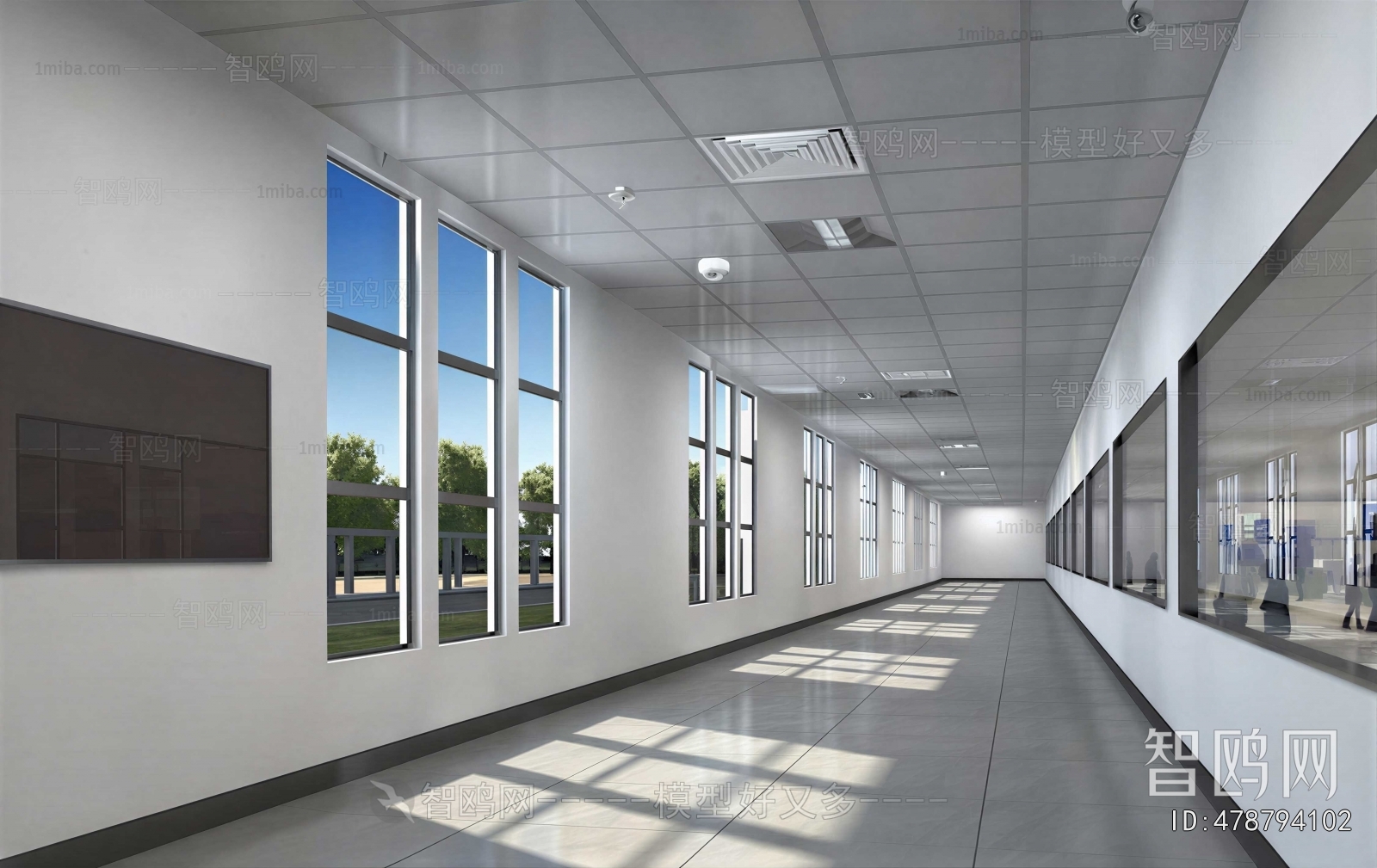 Modern Office Aisle