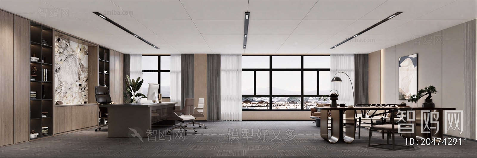New Chinese Style Manager's Office