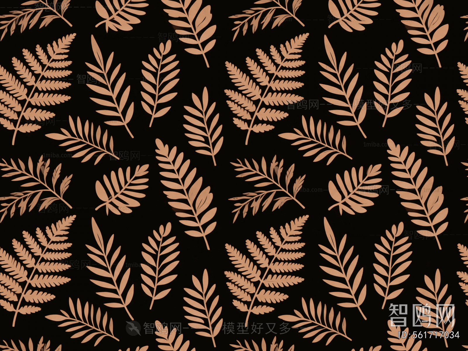 Animal And Plant Pattern Wallpaper