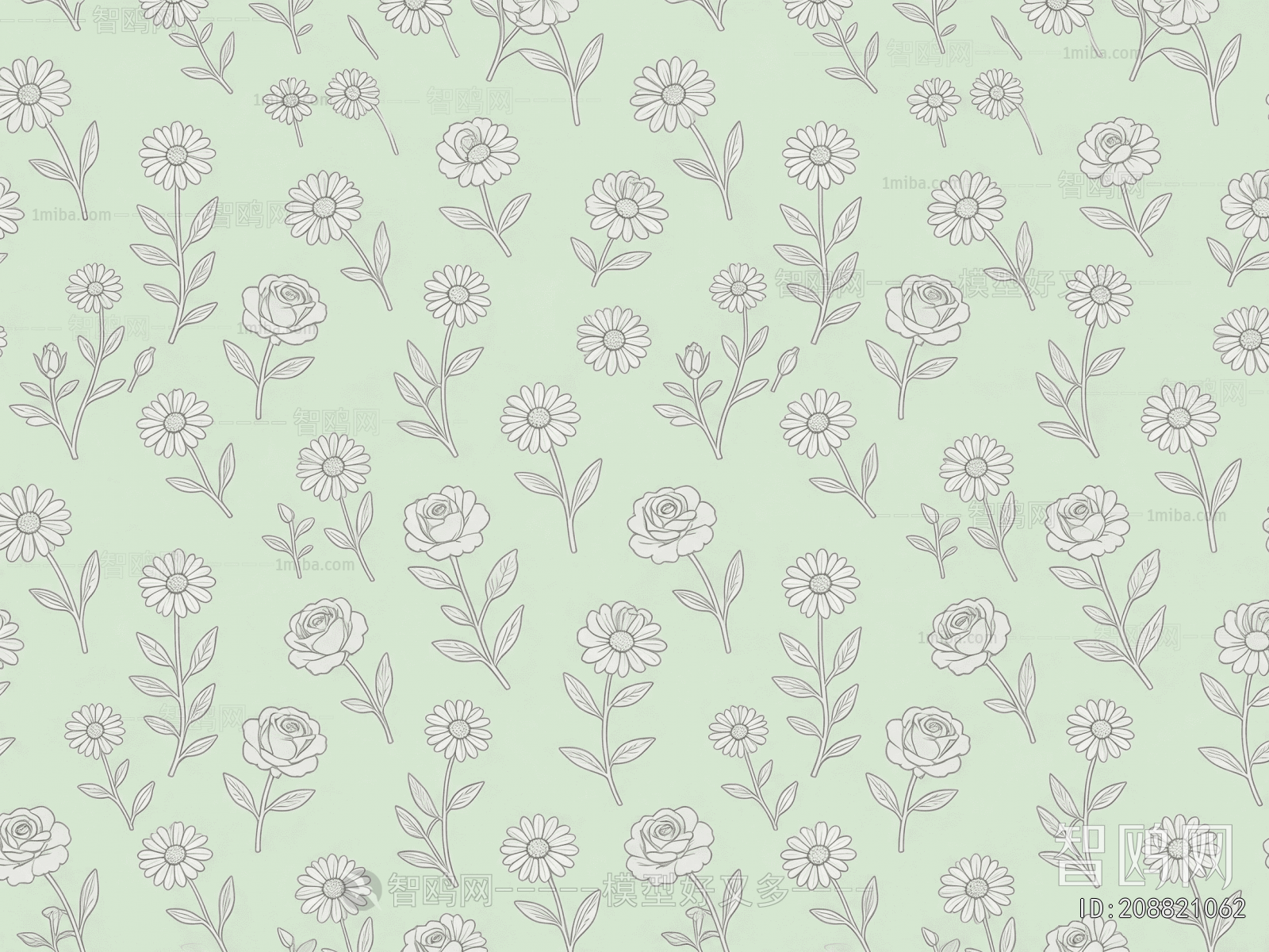 Animal And Plant Pattern Wallpaper