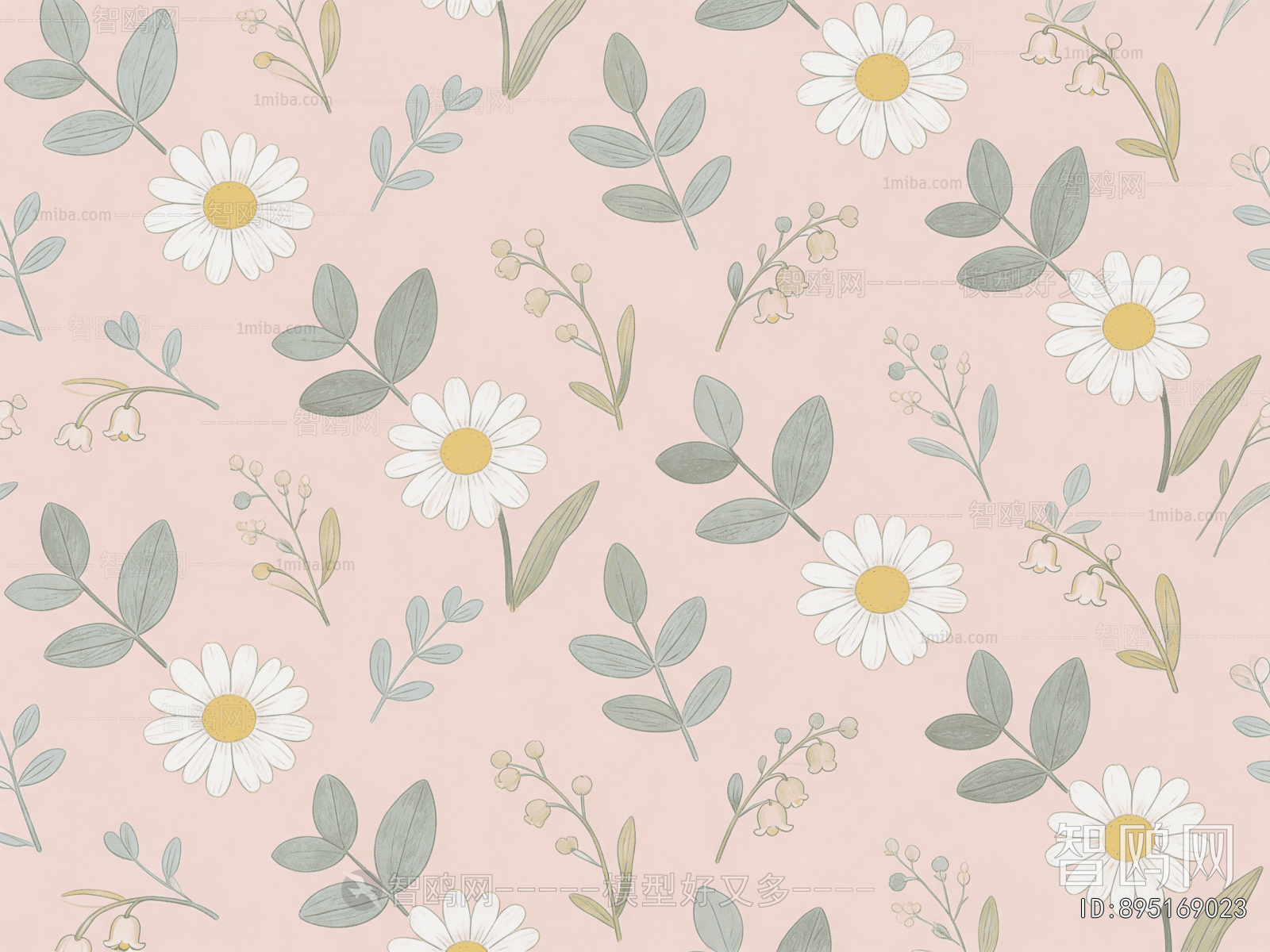 Animal And Plant Pattern Wallpaper