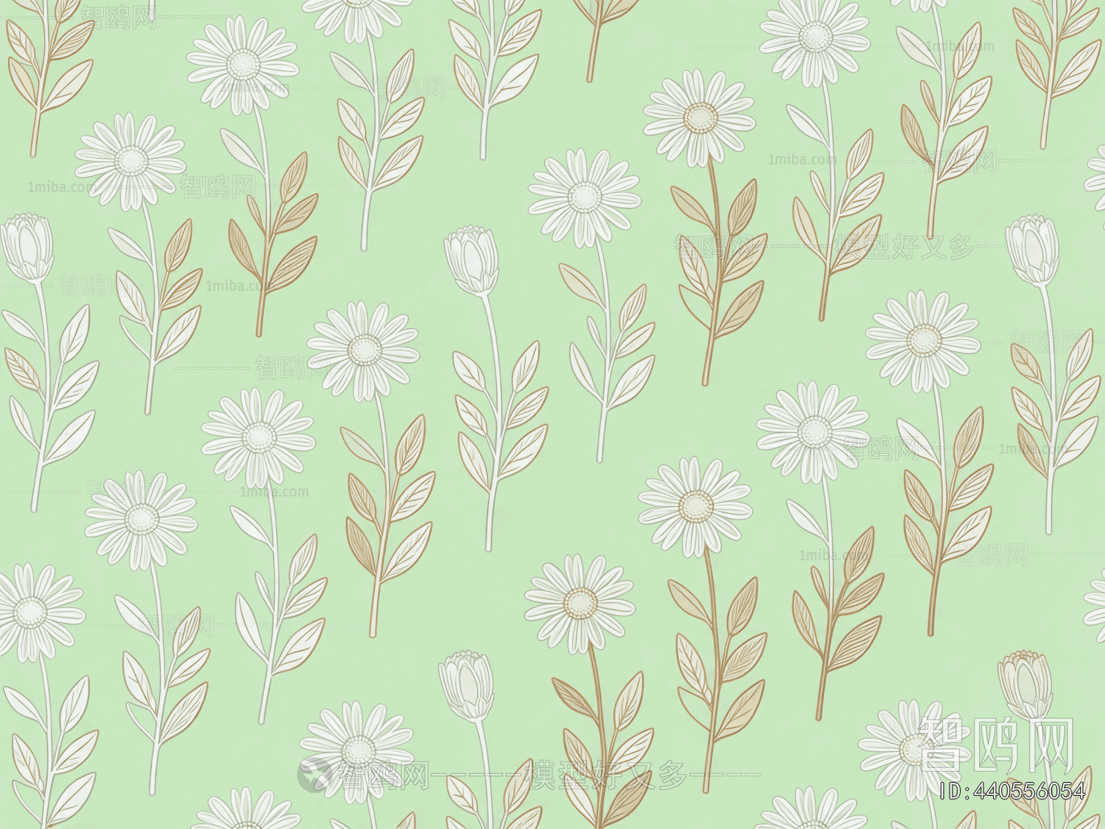 Animal And Plant Pattern Wallpaper