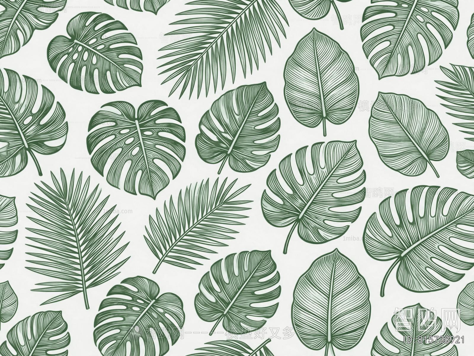 Animal And Plant Pattern Wallpaper