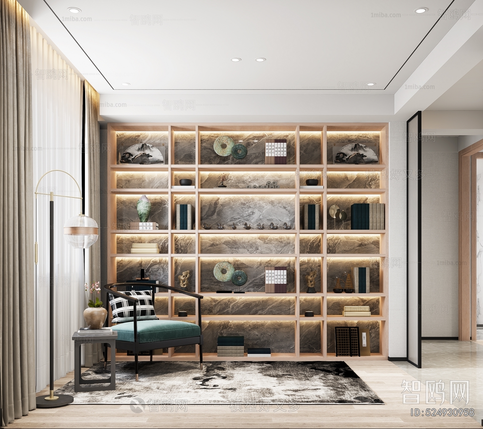New Chinese Style Bedroom
