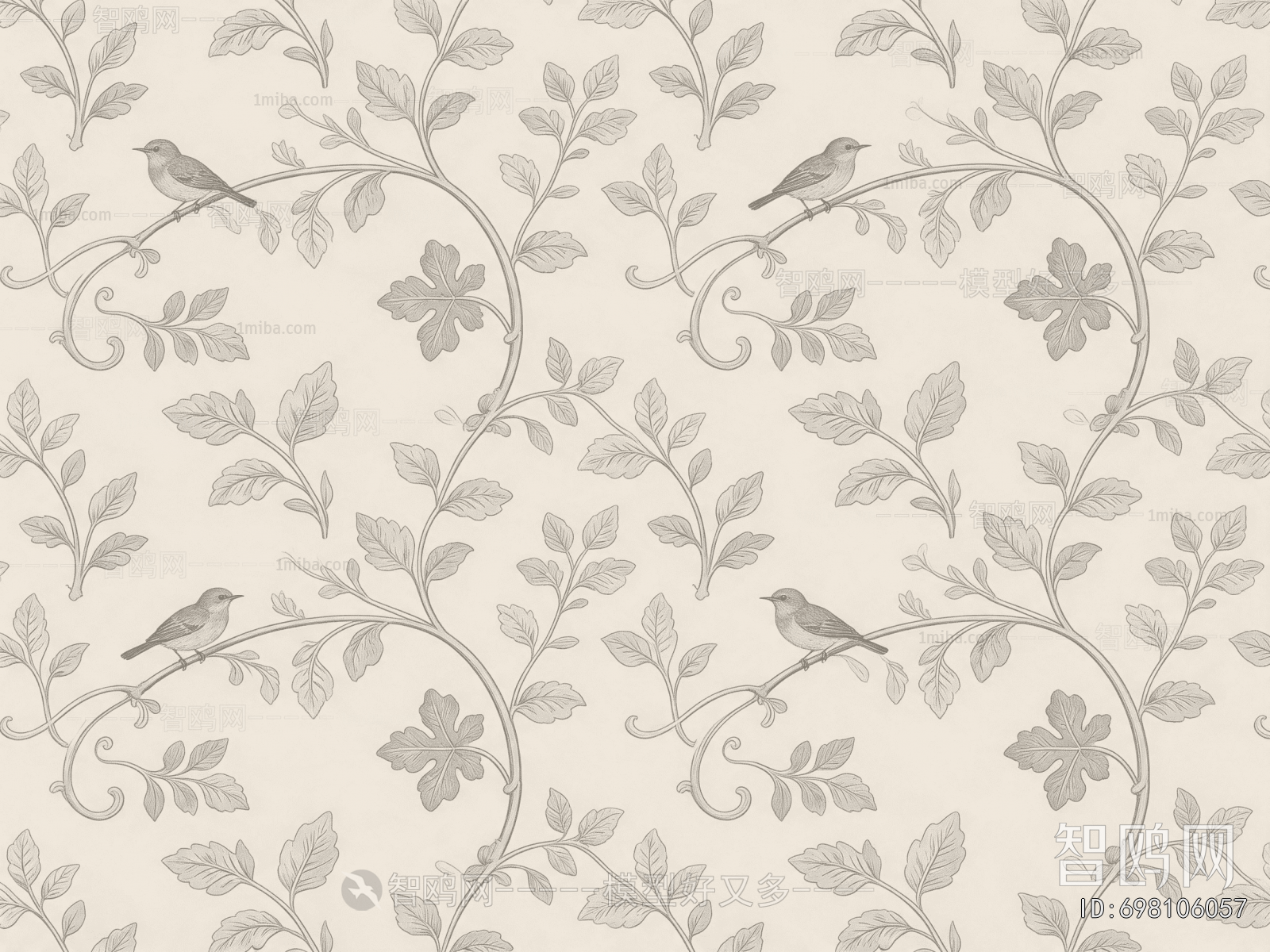 Animal And Plant Pattern Wallpaper