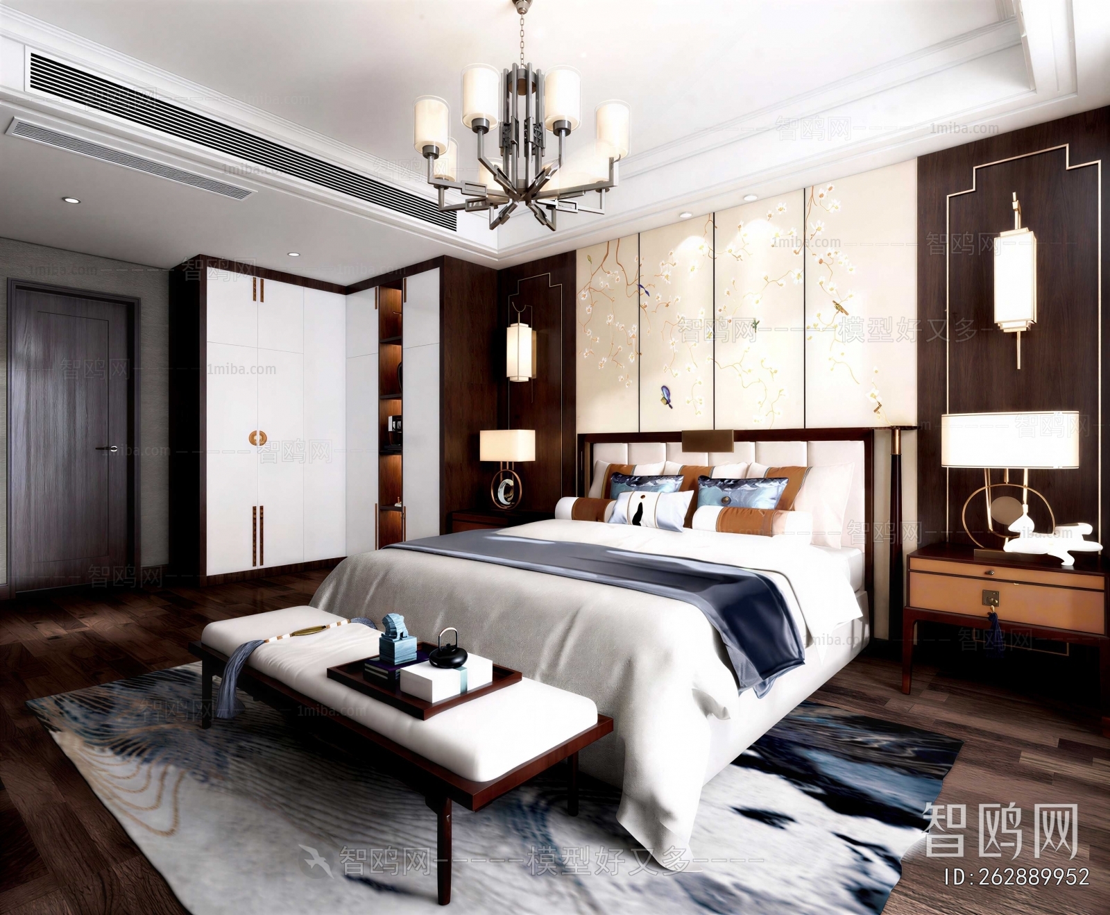 New Chinese Style Bedroom
