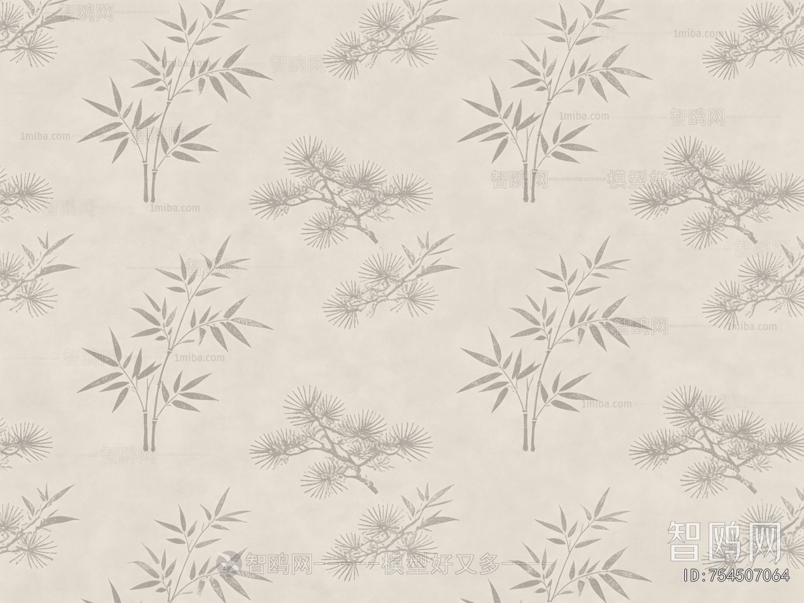 Animal And Plant Pattern Wallpaper