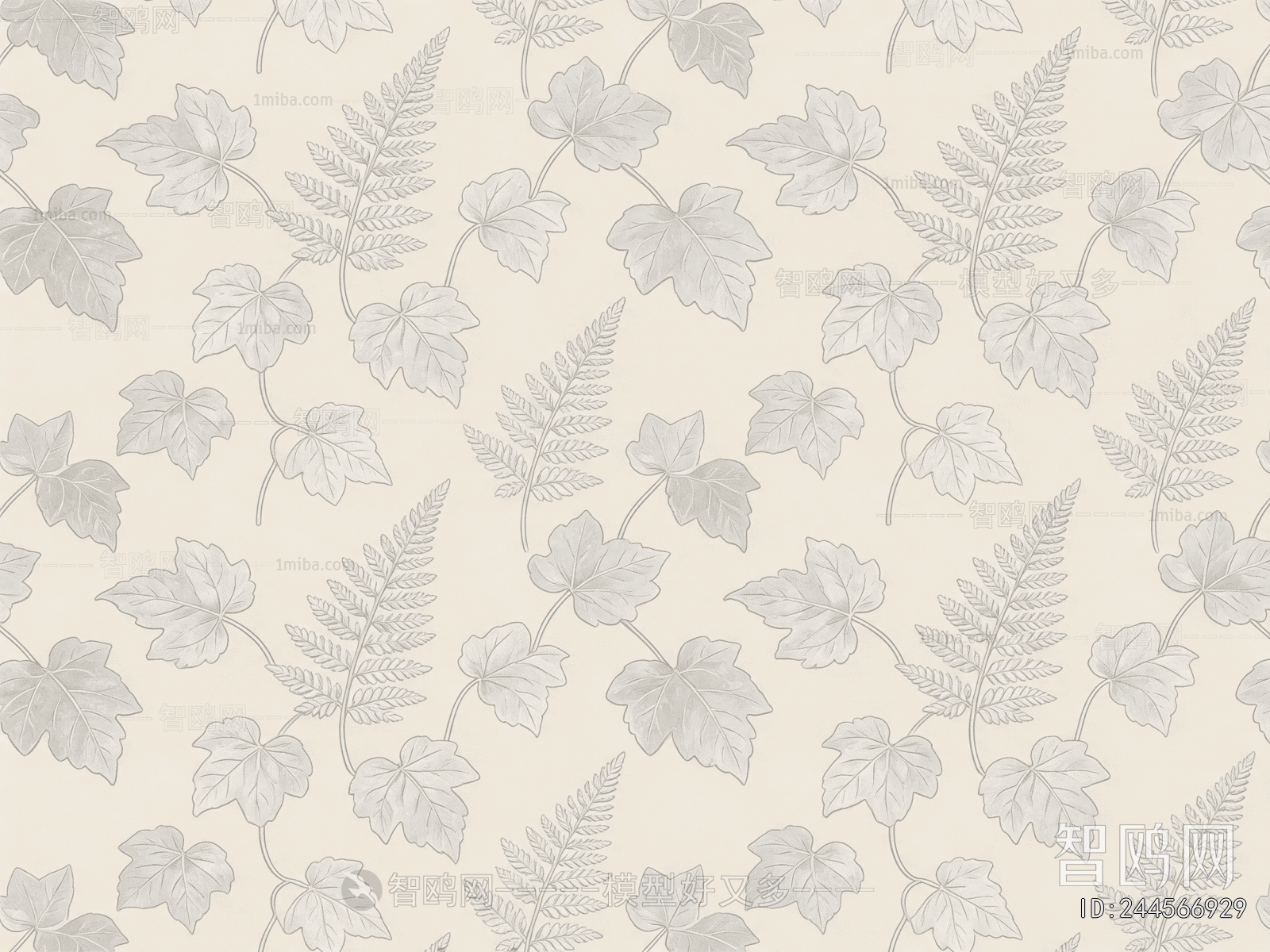 Animal And Plant Pattern Wallpaper