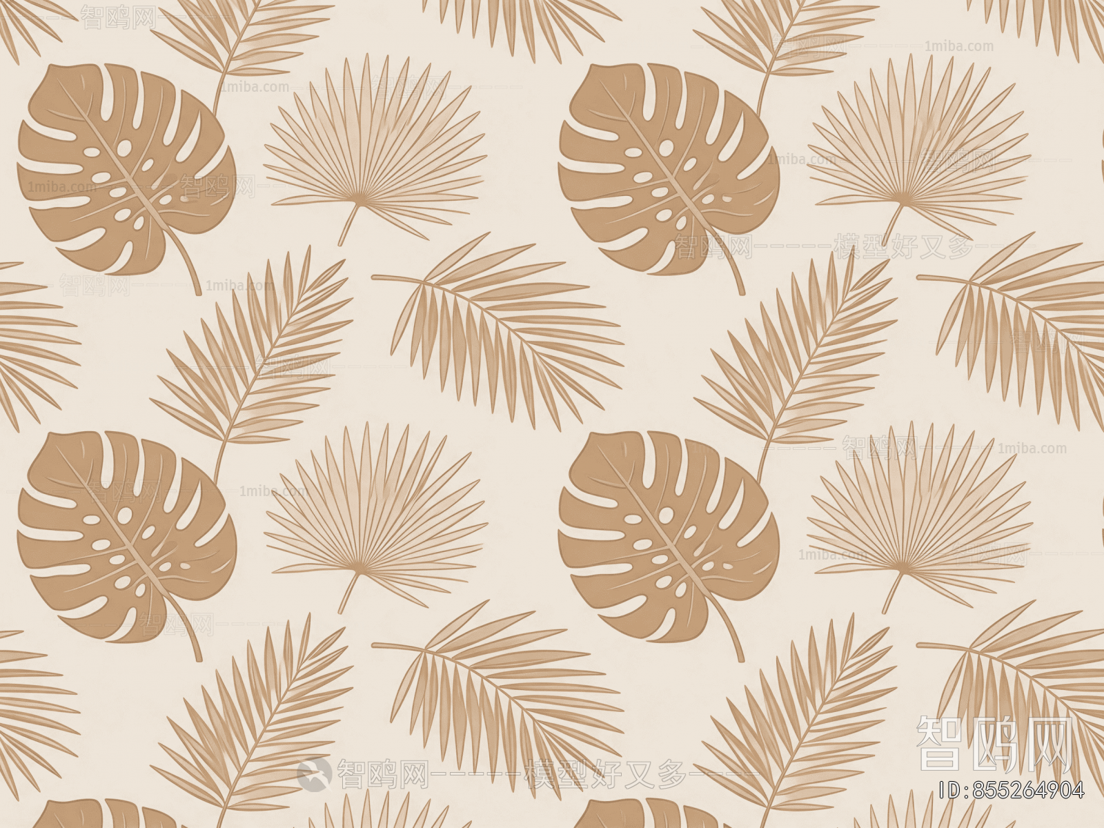 Animal And Plant Pattern Wallpaper