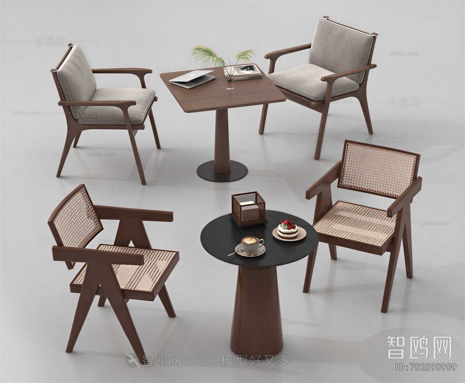Wabi-sabi Style Leisure Table And Chair