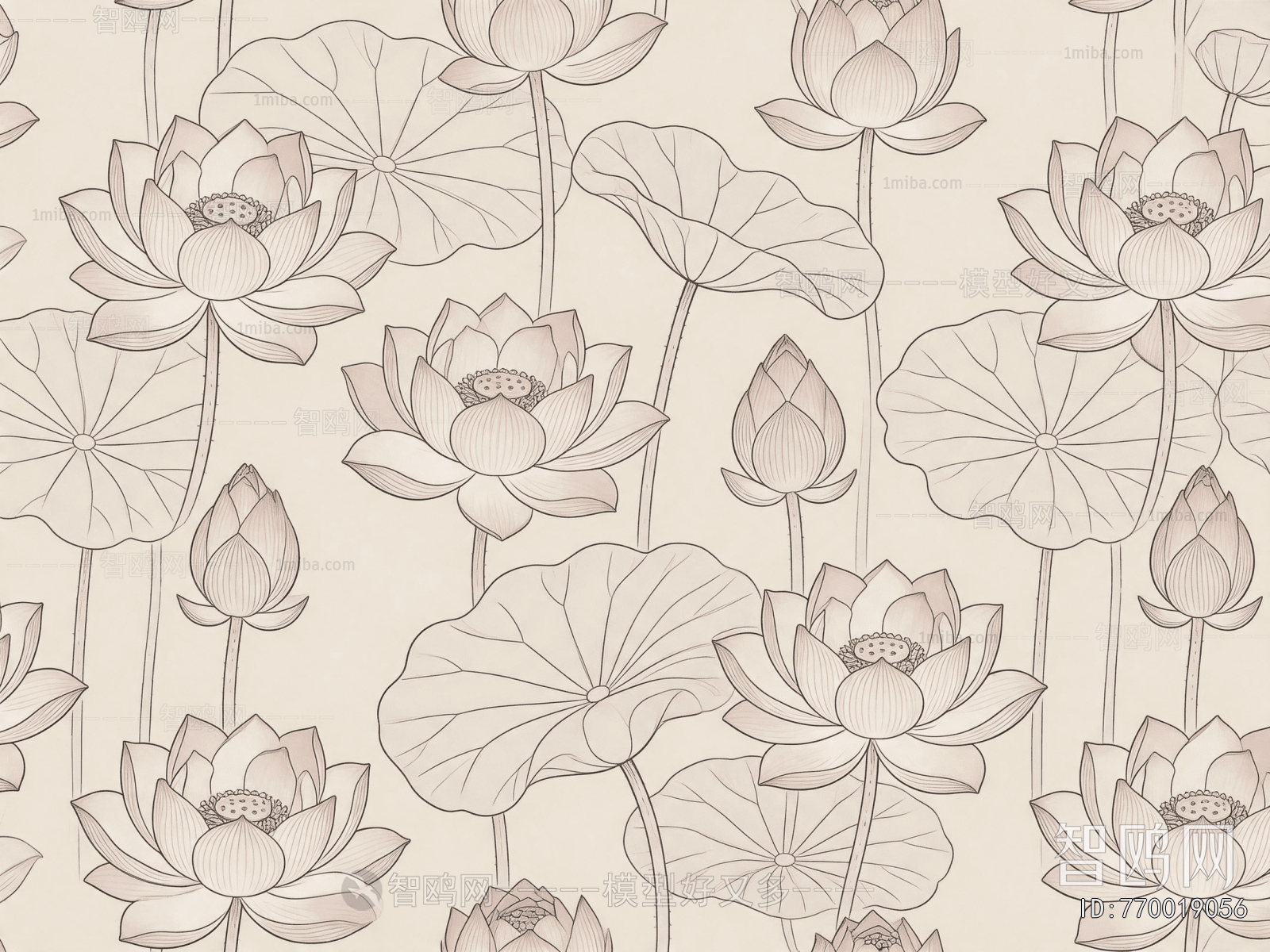 Animal And Plant Pattern Wallpaper