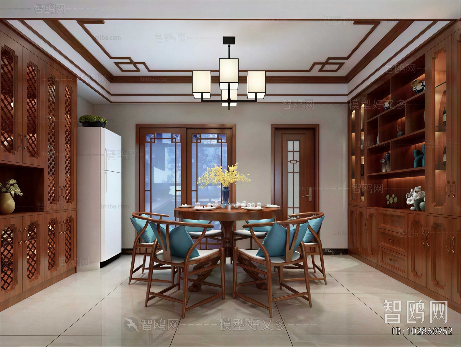 New Chinese Style Dining Room