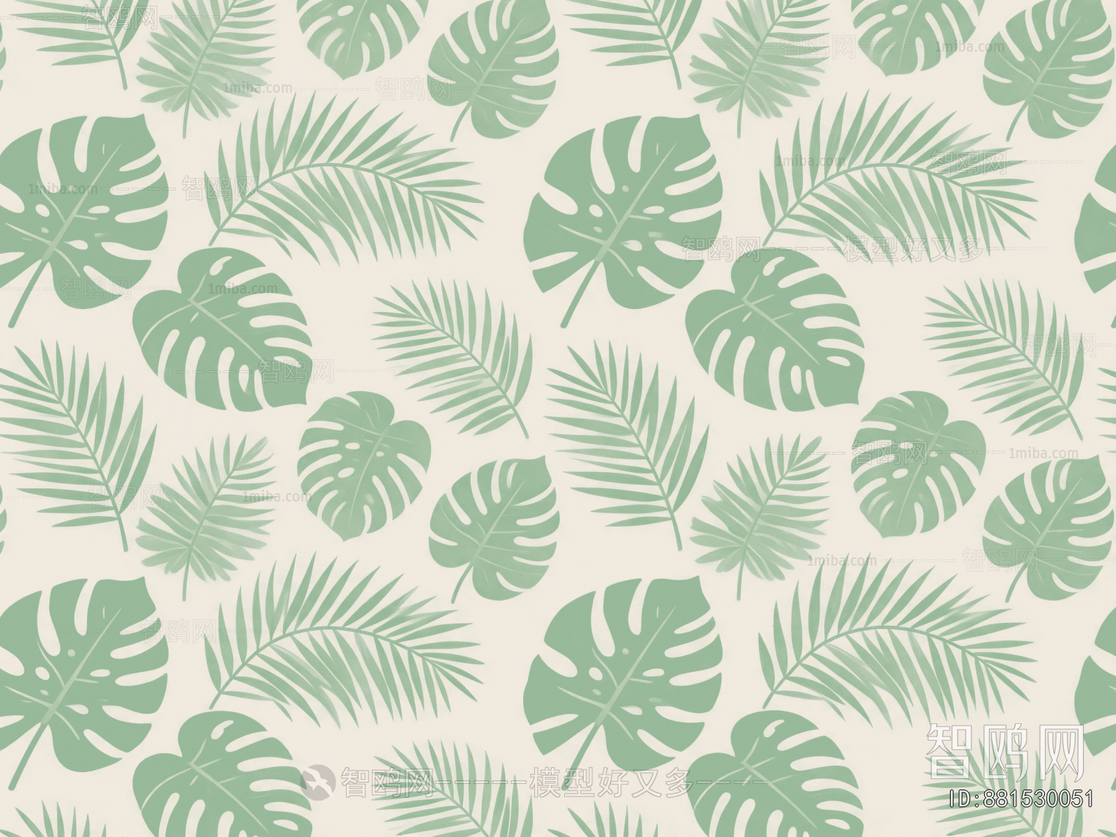 Animal And Plant Pattern Wallpaper