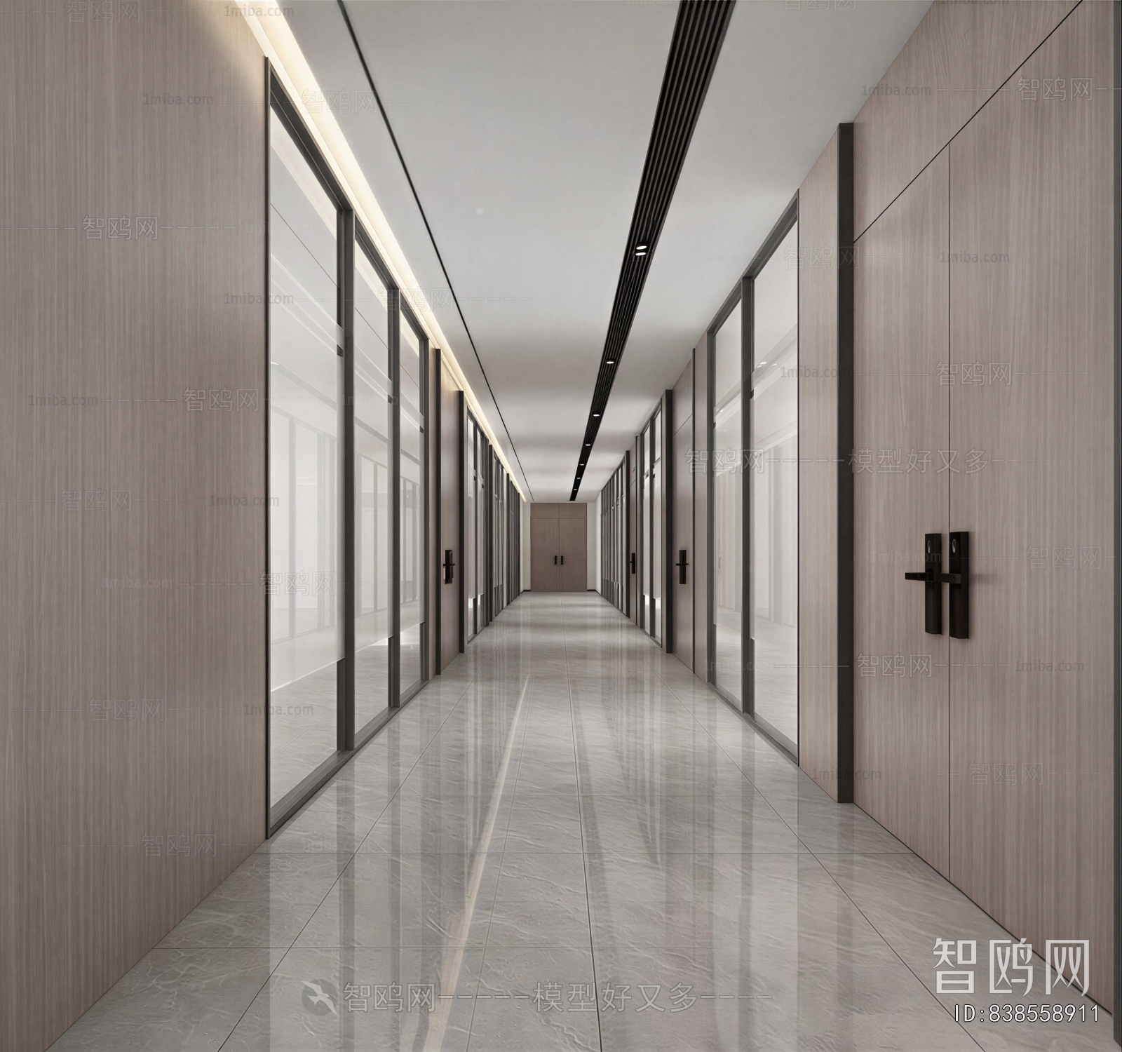 Modern Office Aisle