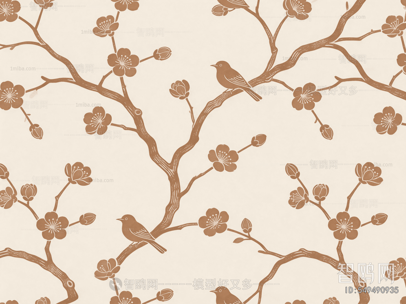 Animal And Plant Pattern Wallpaper