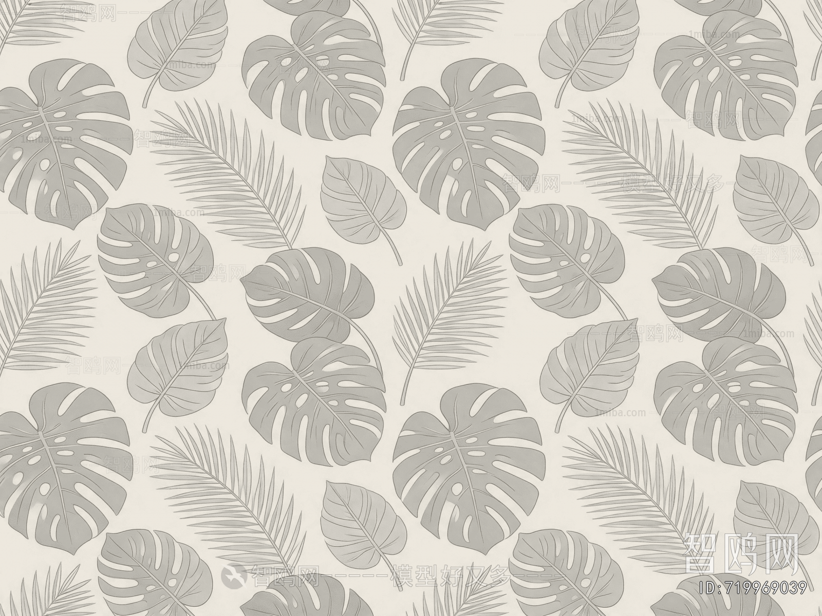 Animal And Plant Pattern Wallpaper