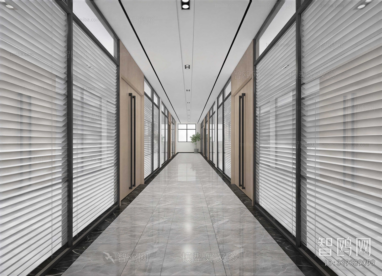 Modern Office Aisle
