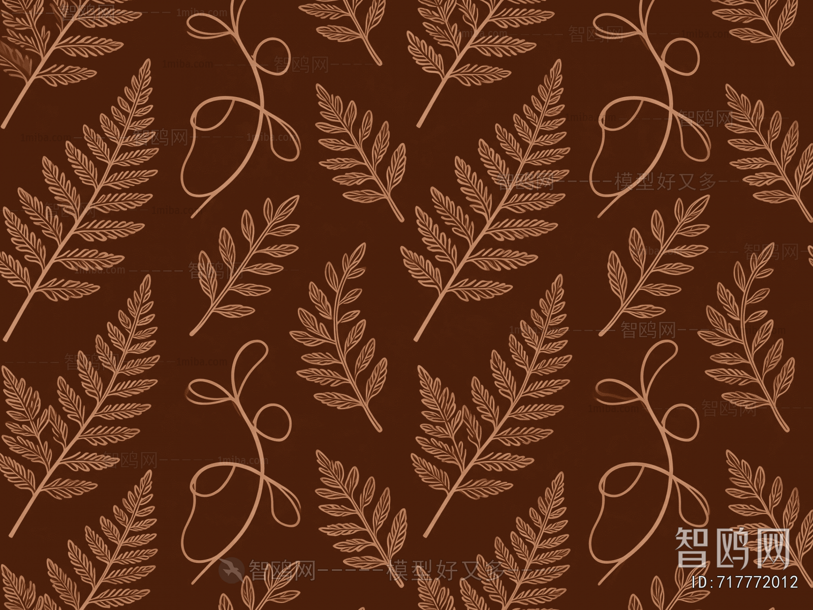 Animal And Plant Pattern Wallpaper