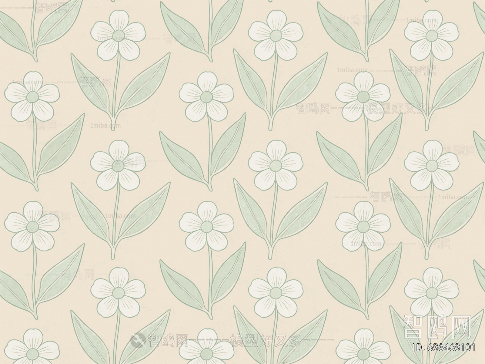 Animal And Plant Pattern Wallpaper