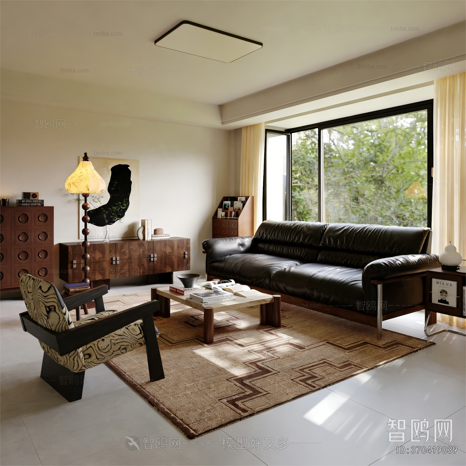 Wabi-sabi Style A Living Room