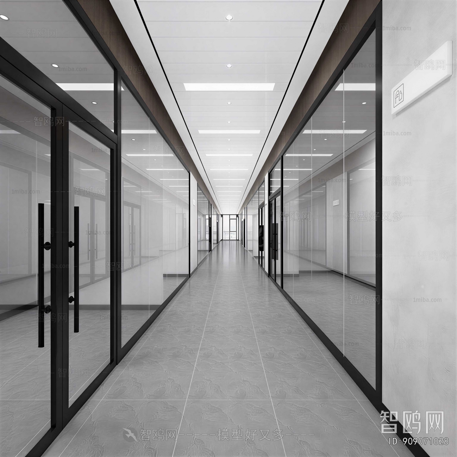Modern Office Aisle