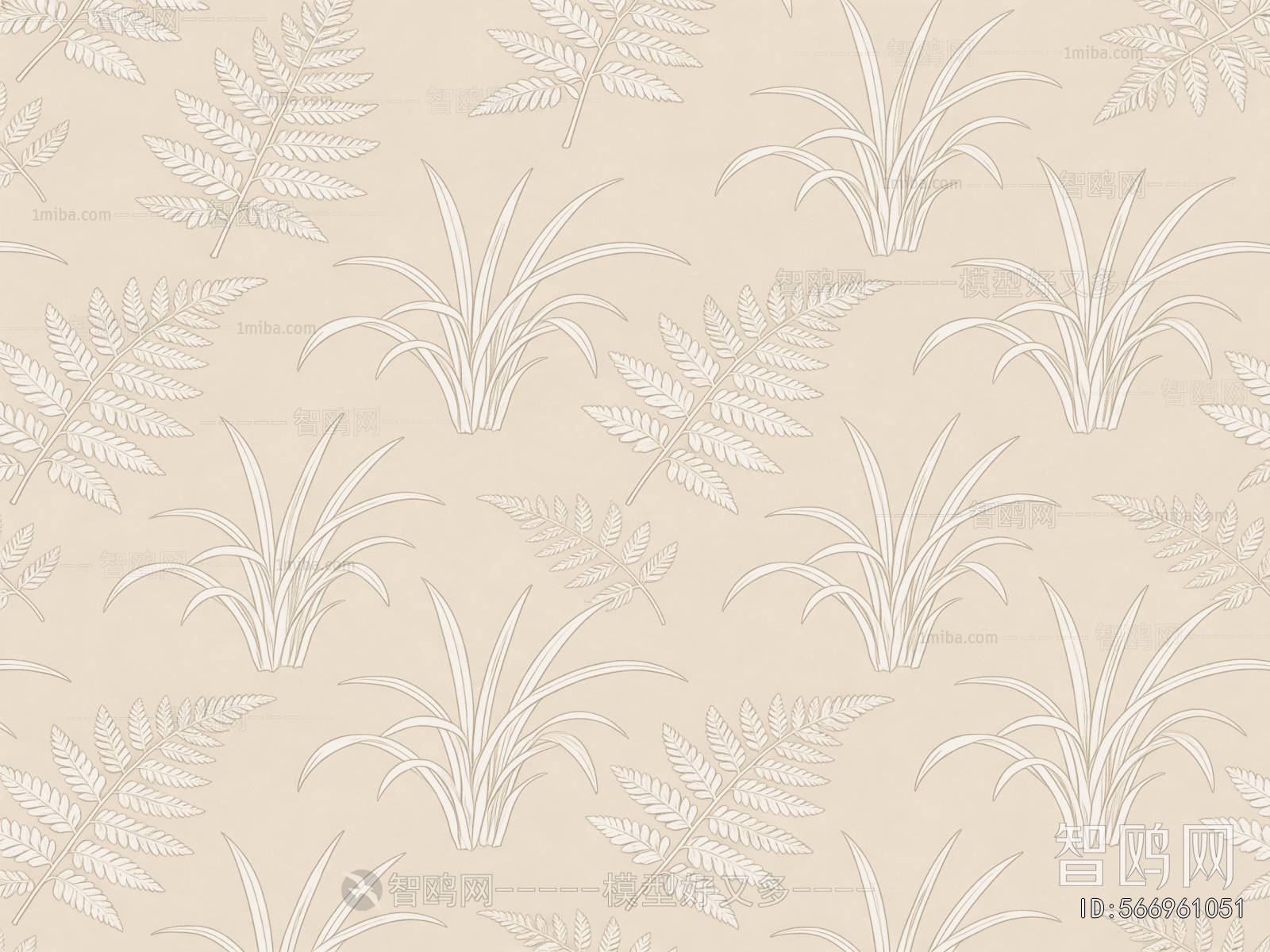Animal And Plant Pattern Wallpaper
