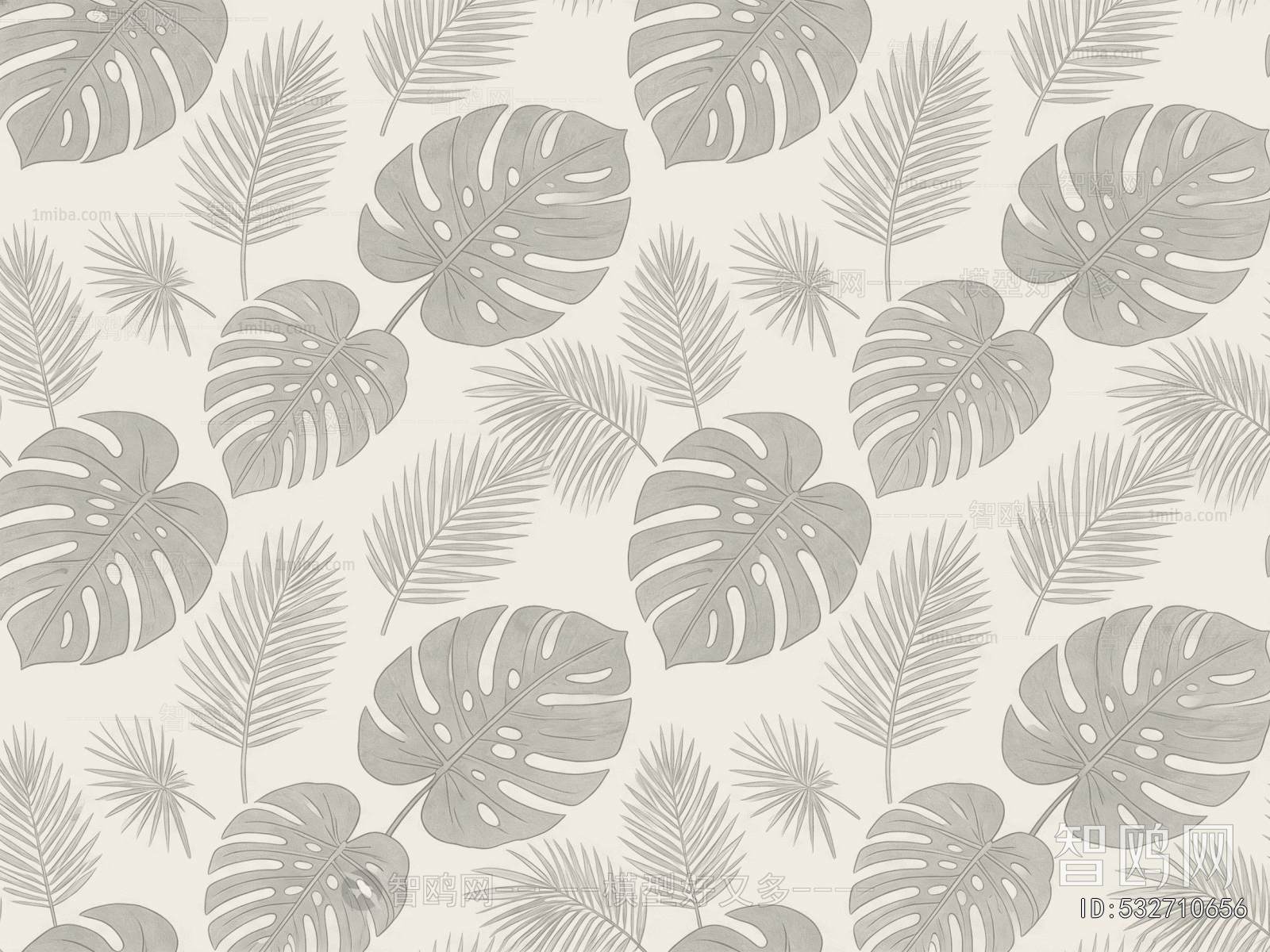 Animal And Plant Pattern Wallpaper