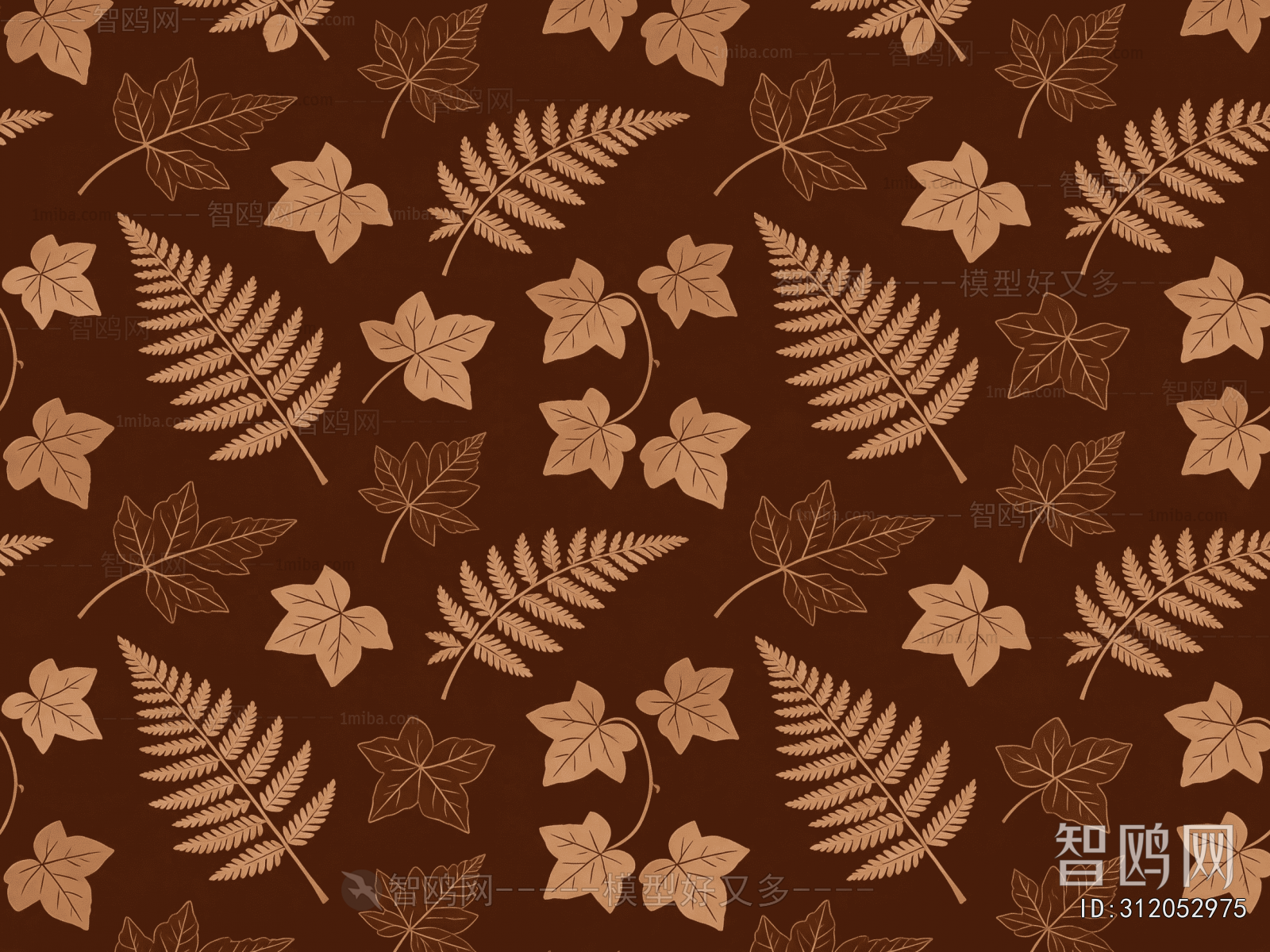 Animal And Plant Pattern Wallpaper