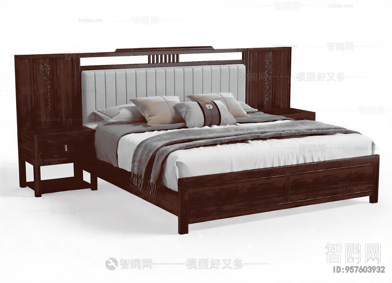 New Chinese Style Double Bed