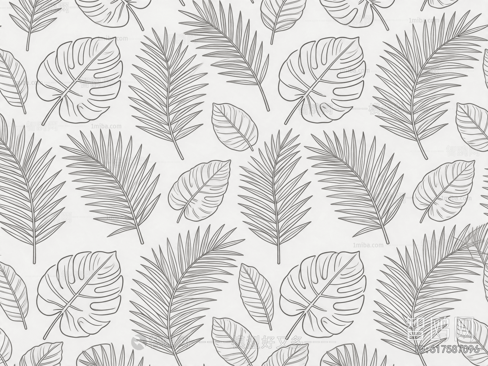 Animal And Plant Pattern Wallpaper