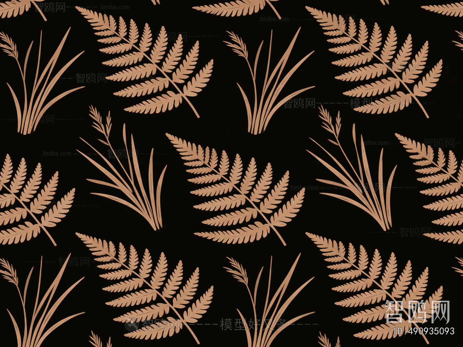 Animal And Plant Pattern Wallpaper