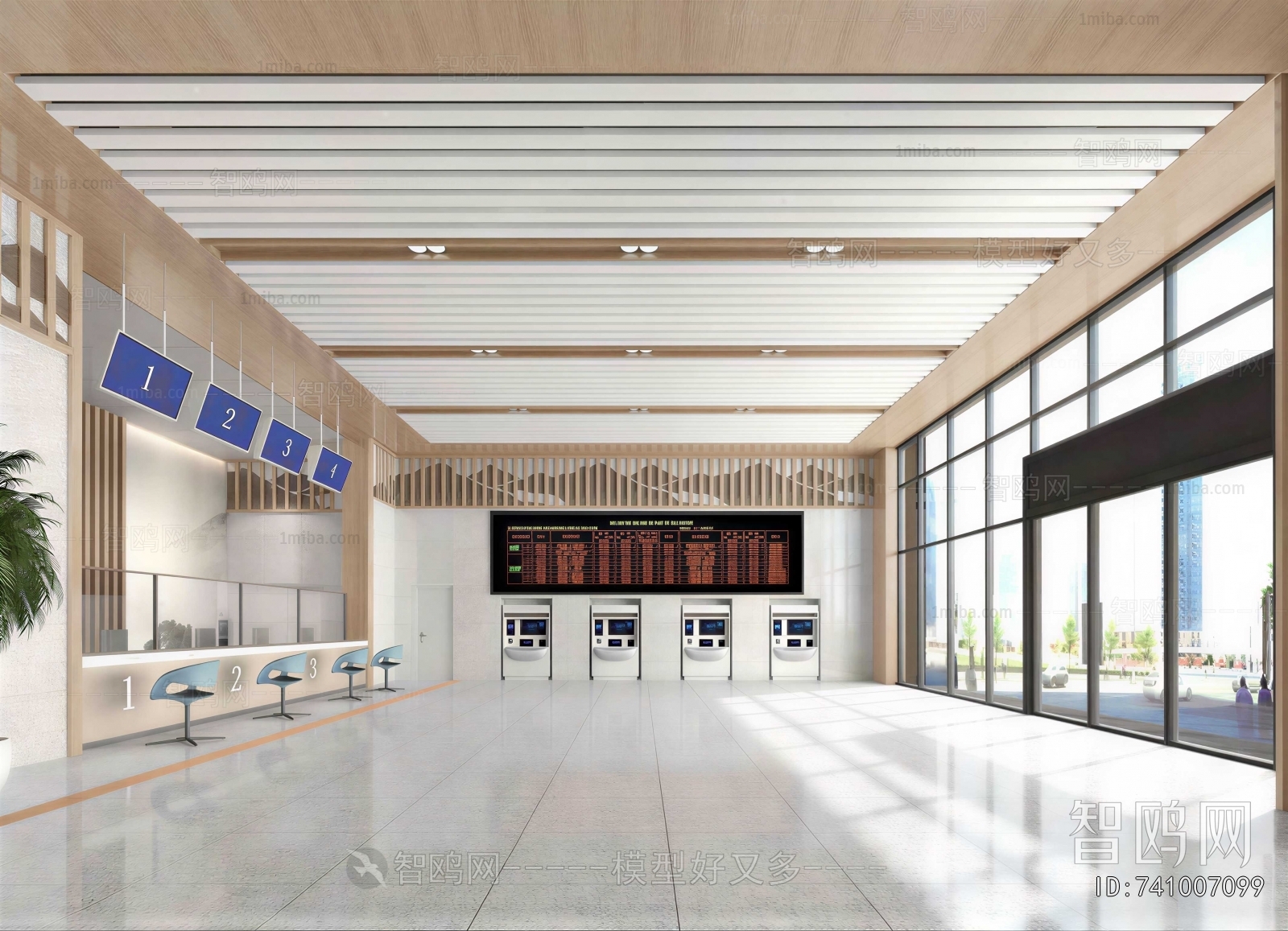 Modern Office Reception Desk