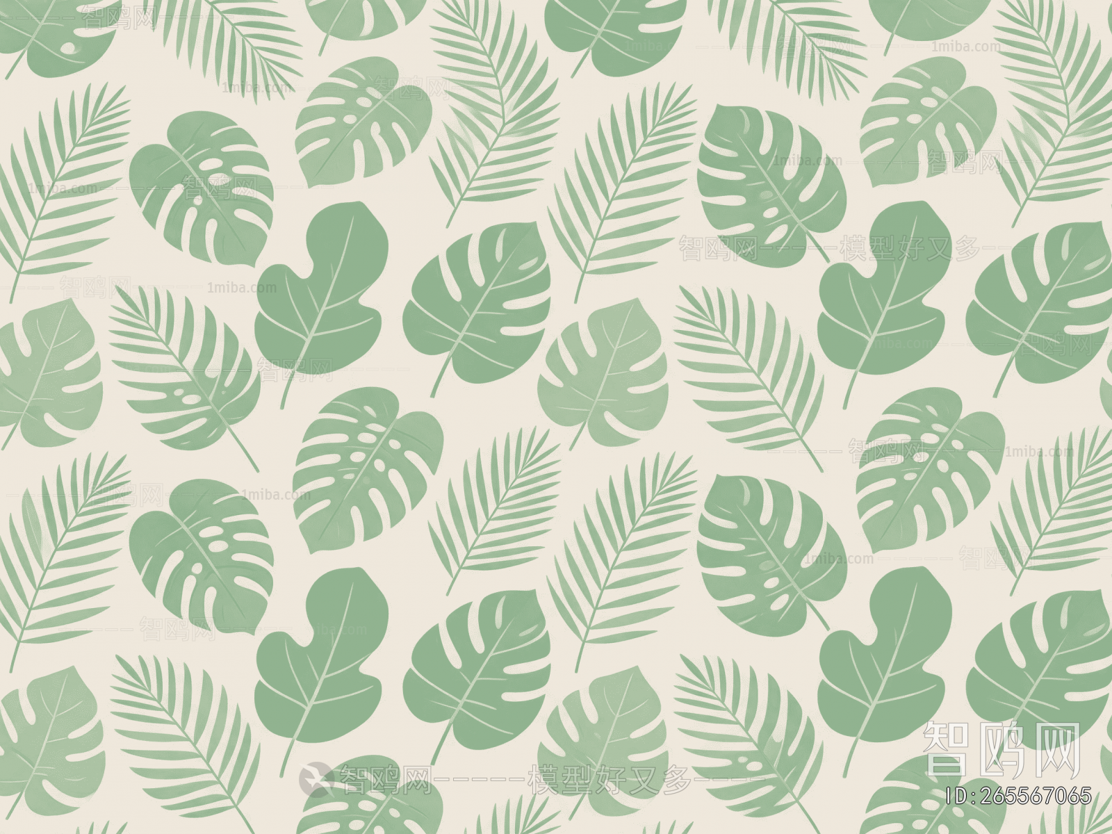 Animal And Plant Pattern Wallpaper