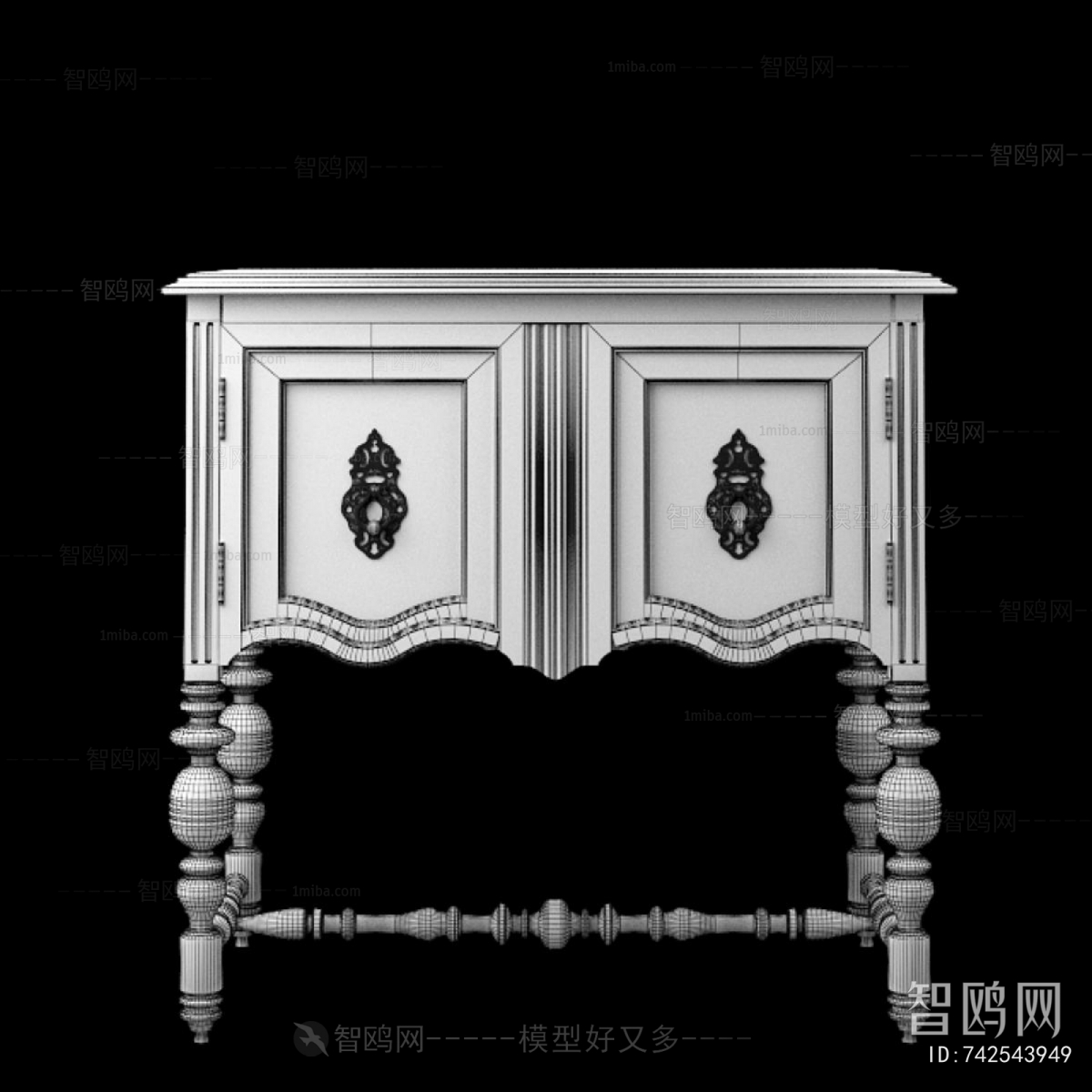 European Style Side Cabinet