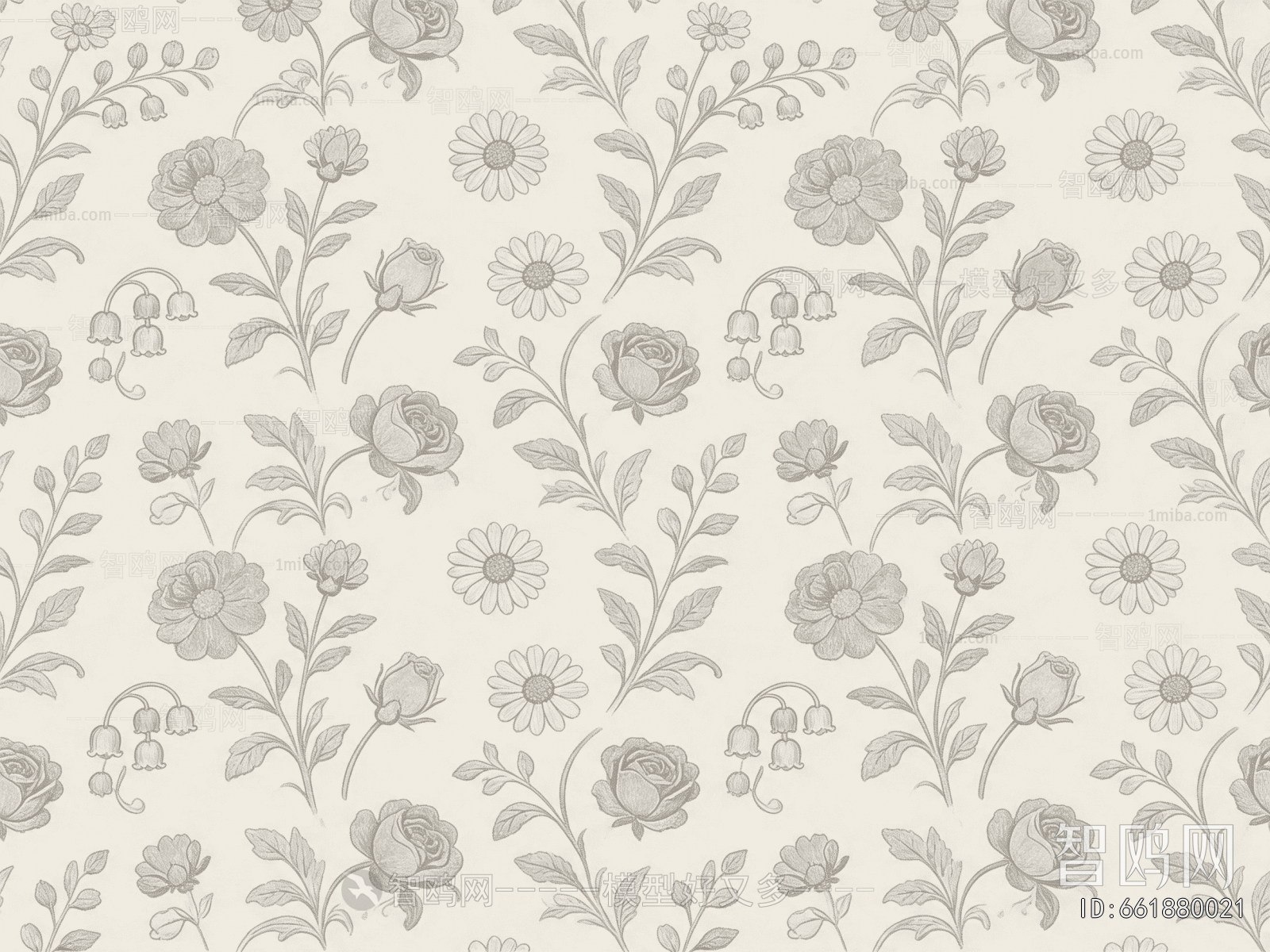 Animal And Plant Pattern Wallpaper