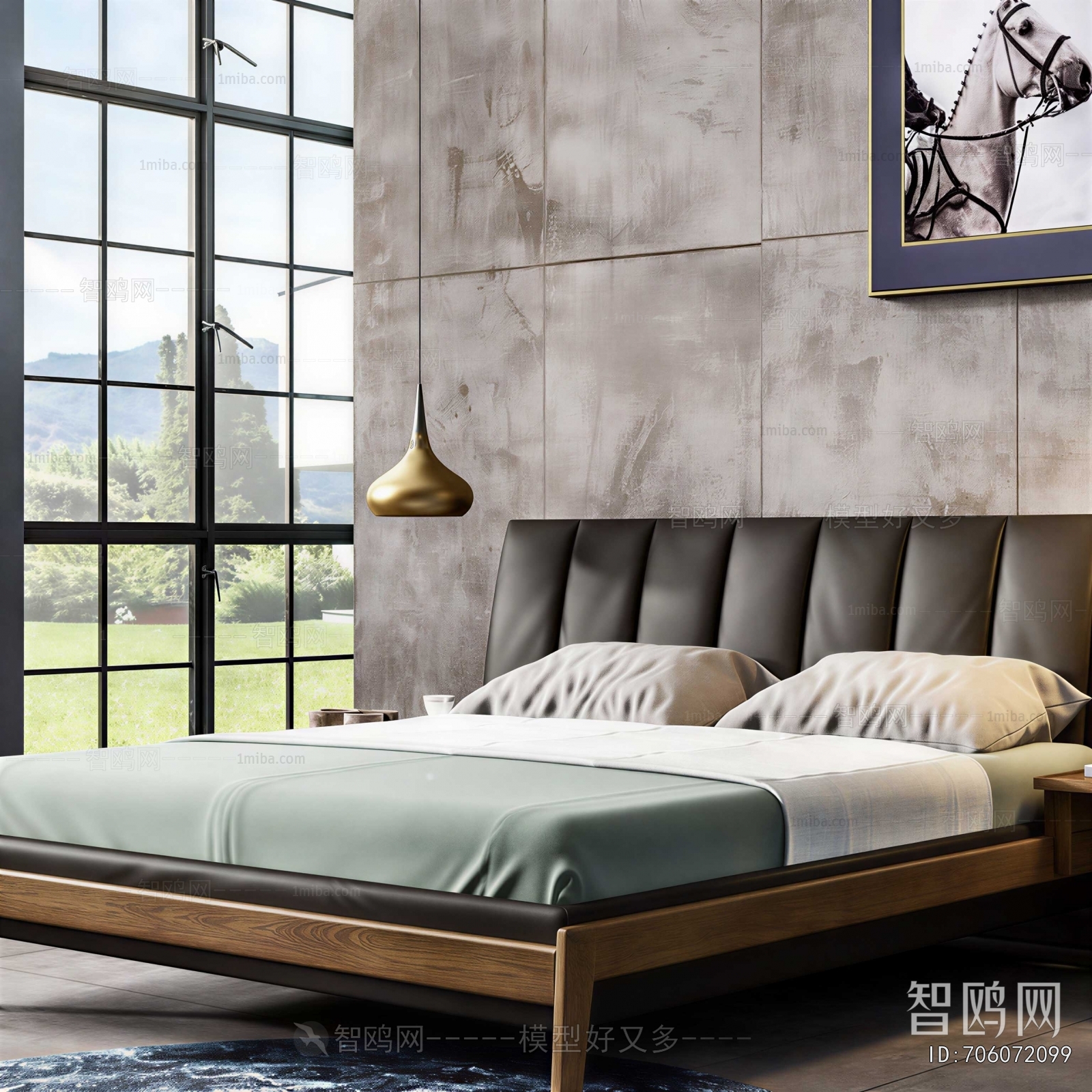 Nordic Style Double Bed
